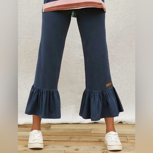 Matilda Jane Black Ruffle-Hem Knit Pants - Picture 9 of 11